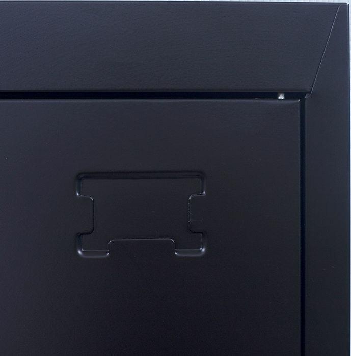 Storage Standard locks 12 Door Locker for Office Gym - Black