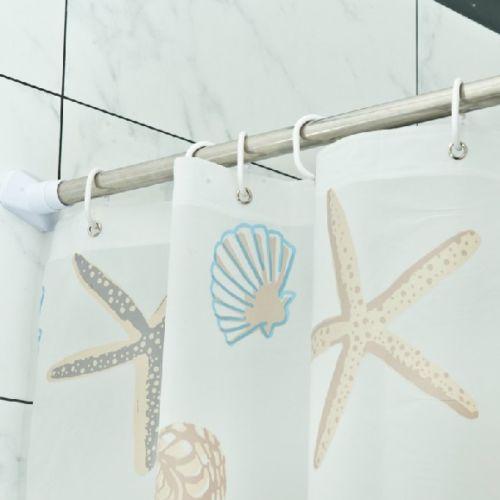 Starfish Patter Shower Curtain Water Resistant
