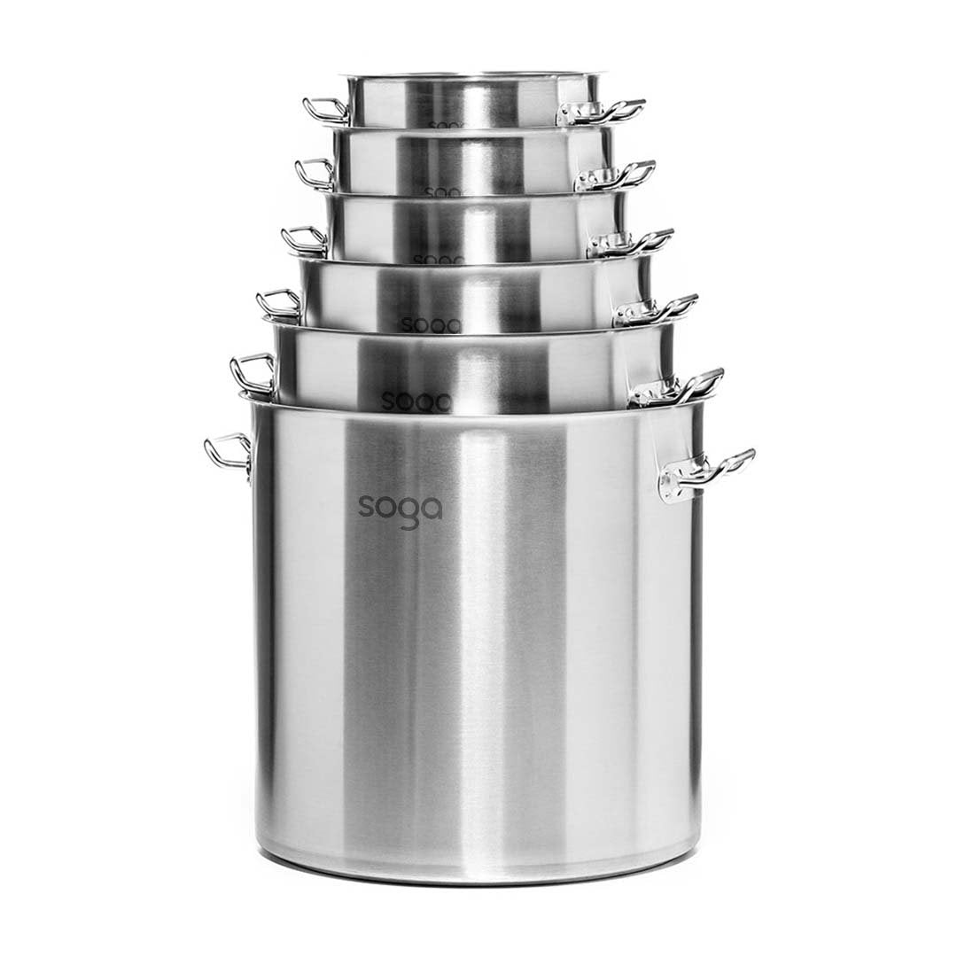 stock & multi pots Stock Pot 25L Top Grade Thick Stainless Steel Stockpot 18/10
