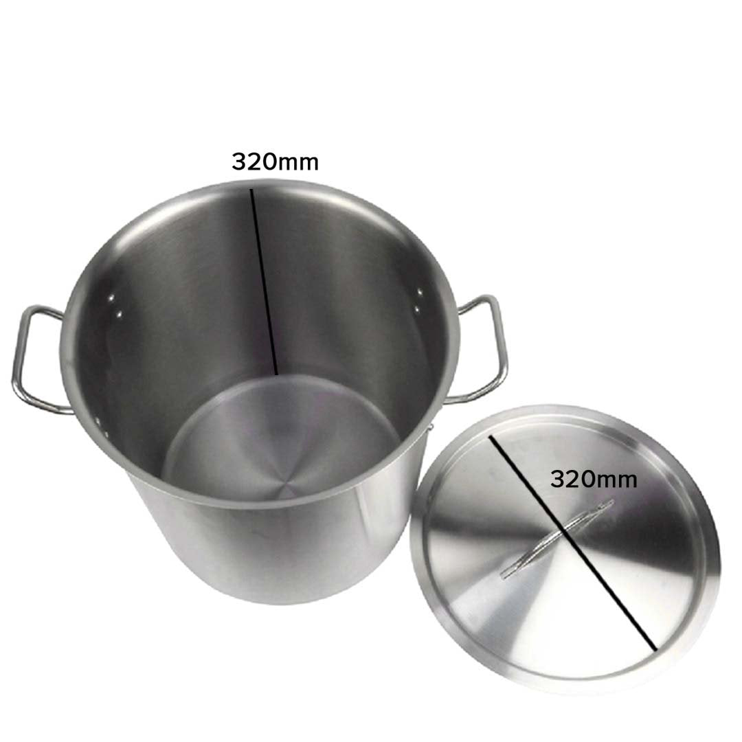 stock & multi pots Stock Pot 25L Top Grade Thick Stainless Steel Stockpot 18/10
