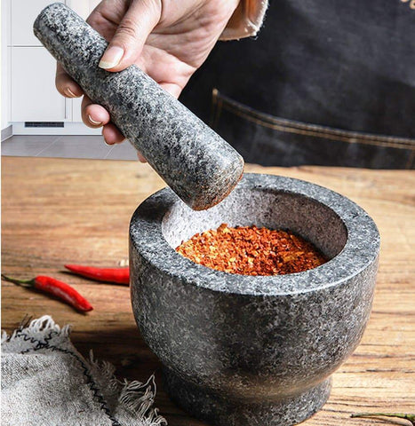 kitchen supplies Stone Food Preparation Granite Spice Herb Grinder