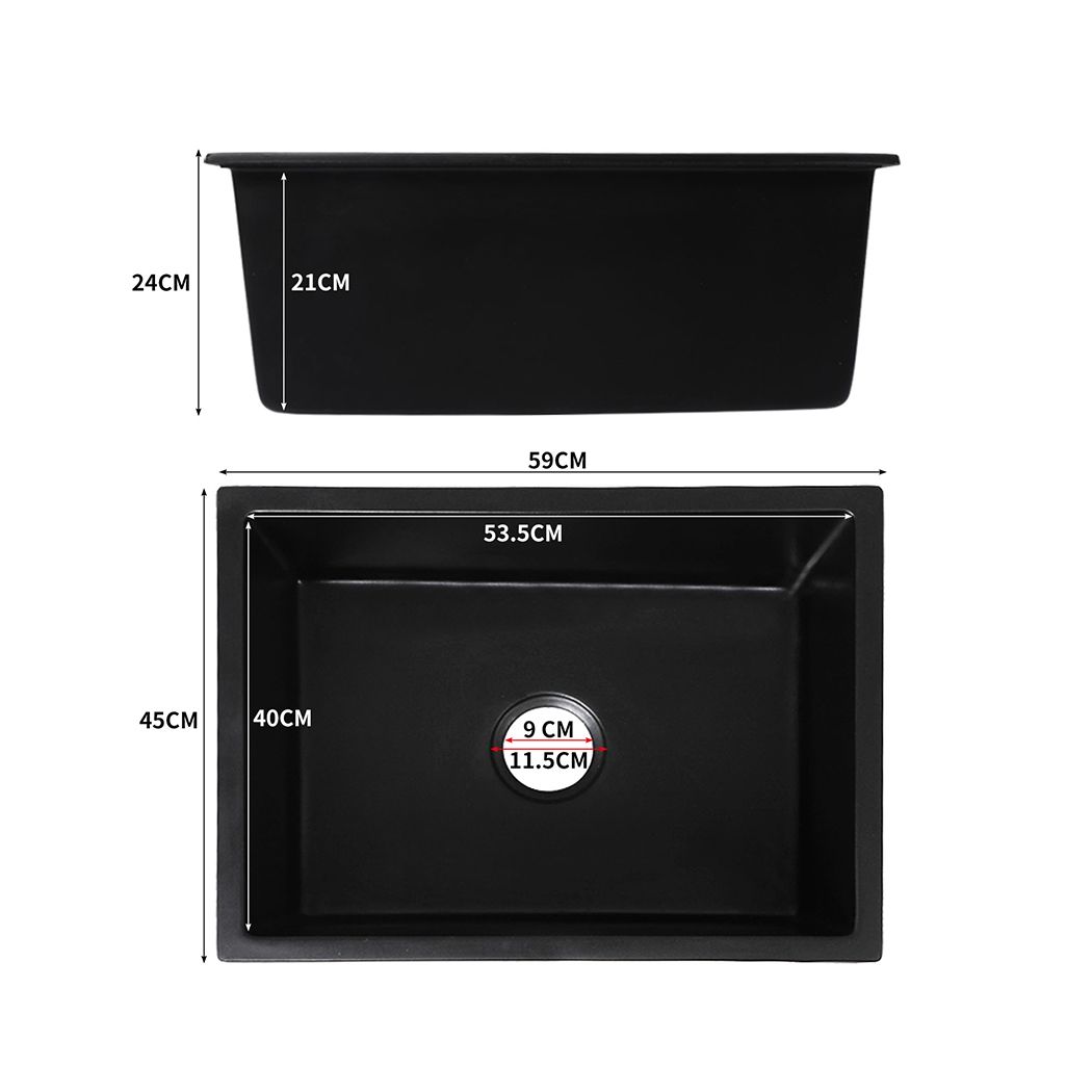 Stone Kitchen Sink Top Undermount Single Bowl