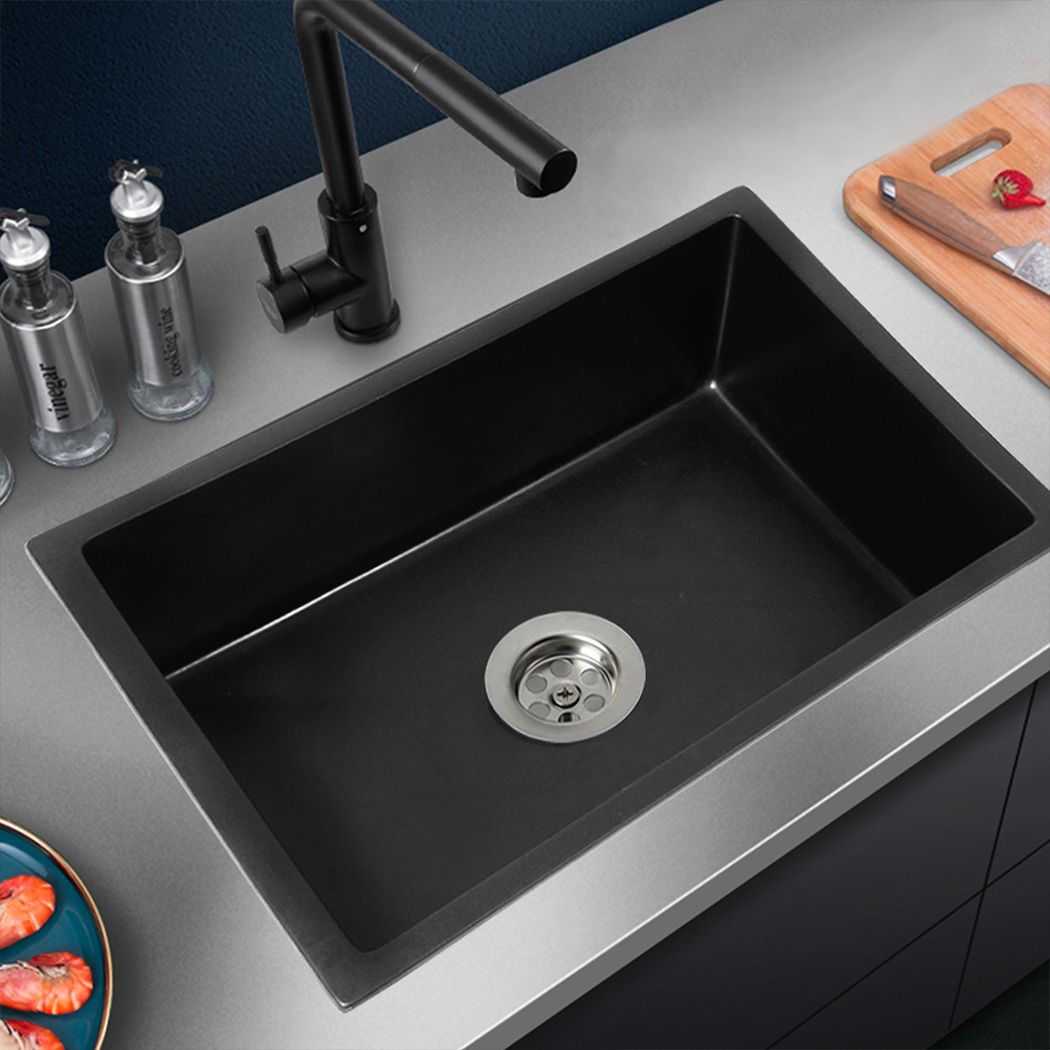 Stone Kitchen Sink Top Undermount Single Bowl