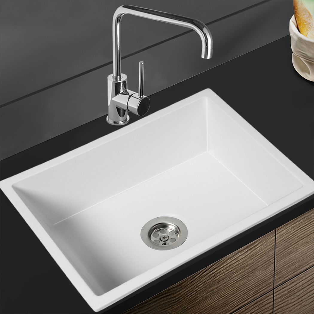 Stone Kitchen Sink Top Undermount Single Bowl