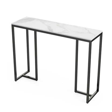 Stone Marble Console - Marble & Black