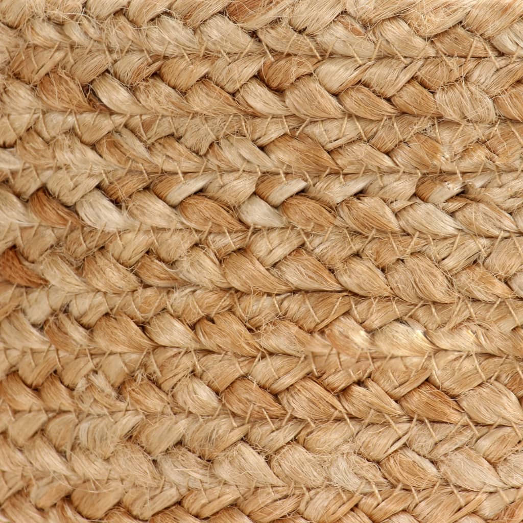 Storage Basket Set 2 Pieces Handmade Jute Natural