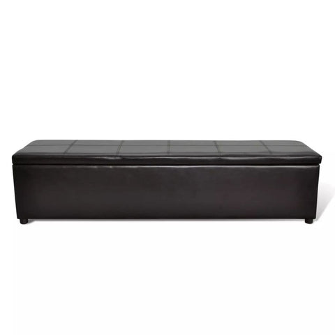 vidaxl40- Storage Bench Brown Large Size