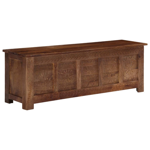Storage Box 120x30x40 cm Solid Mango Wood