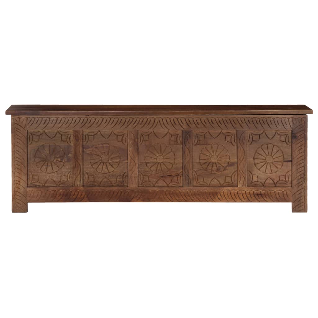 Storage Box 120x30x40 cm Solid Mango Wood