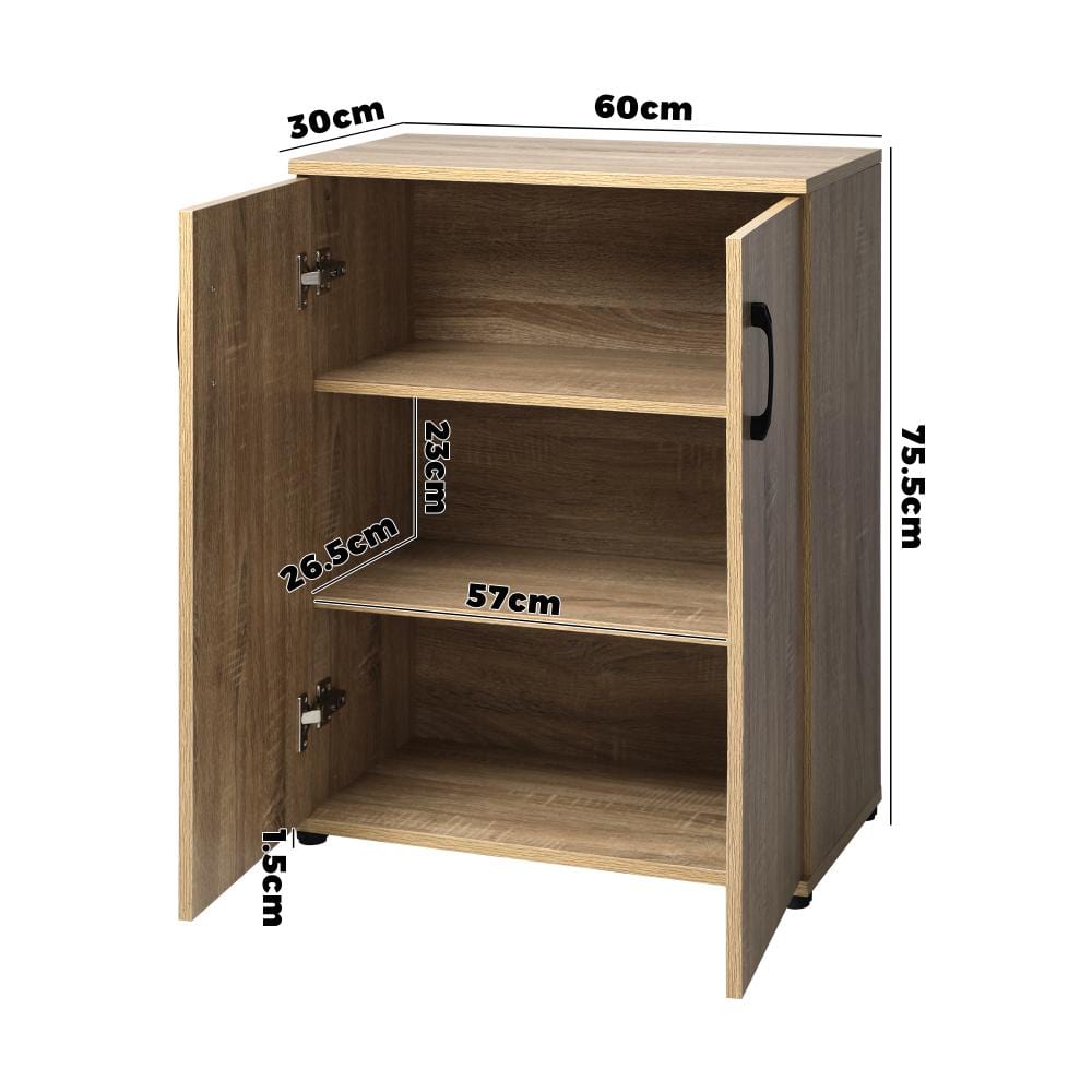 Storage Cabinet Bathroom Cabinet Freestanding Cupboard Organiser Wooden