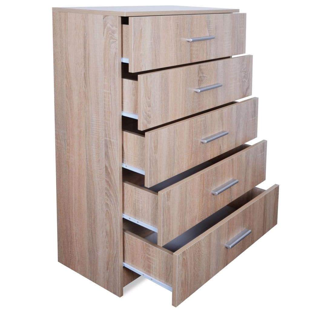 Storage Cabinet Chipboard 71x35x108 cm Oak