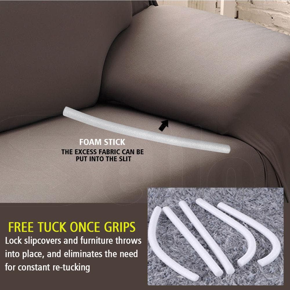 living room Stretch Sofa Slipcovers Protector 1 Seater Cream