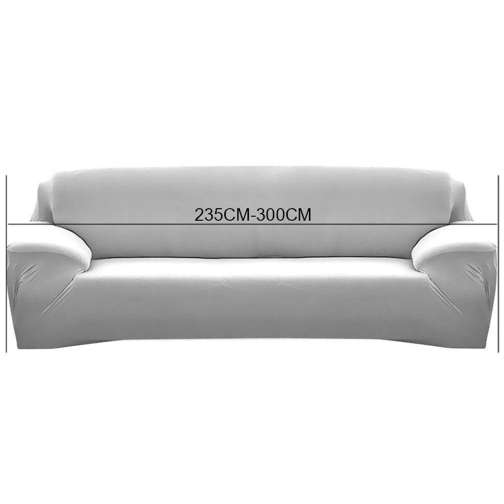 living room Stretch Sofa Slipcovers Protector 2 Seater Taupe