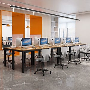 Sturdy and Heavy Duty Foldable Office Computer Desk (Teak, 100cm)