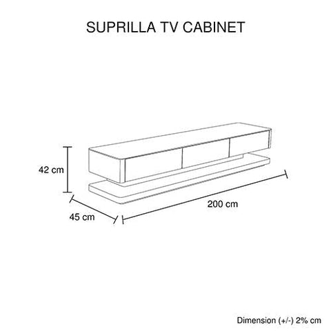 stylish TV Cabinet Black Colour