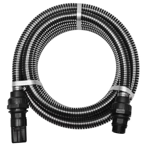 Suction Hose with Connectors 10 m 22 mm Black