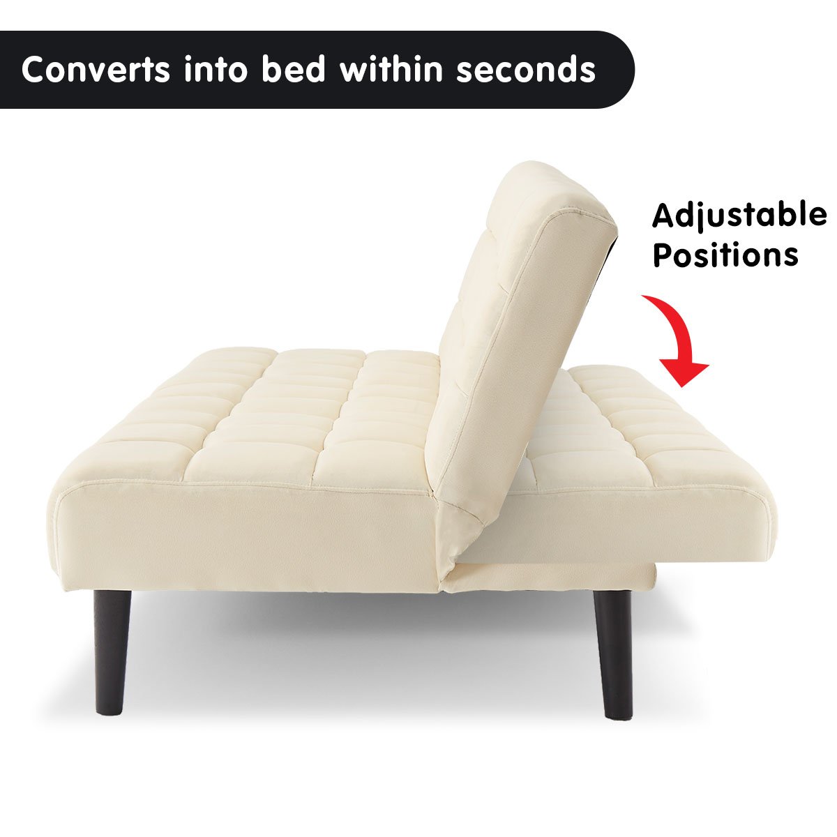 indoor furniture Suede Fabric Sofa Bed Furniture Lounge Seat Beige