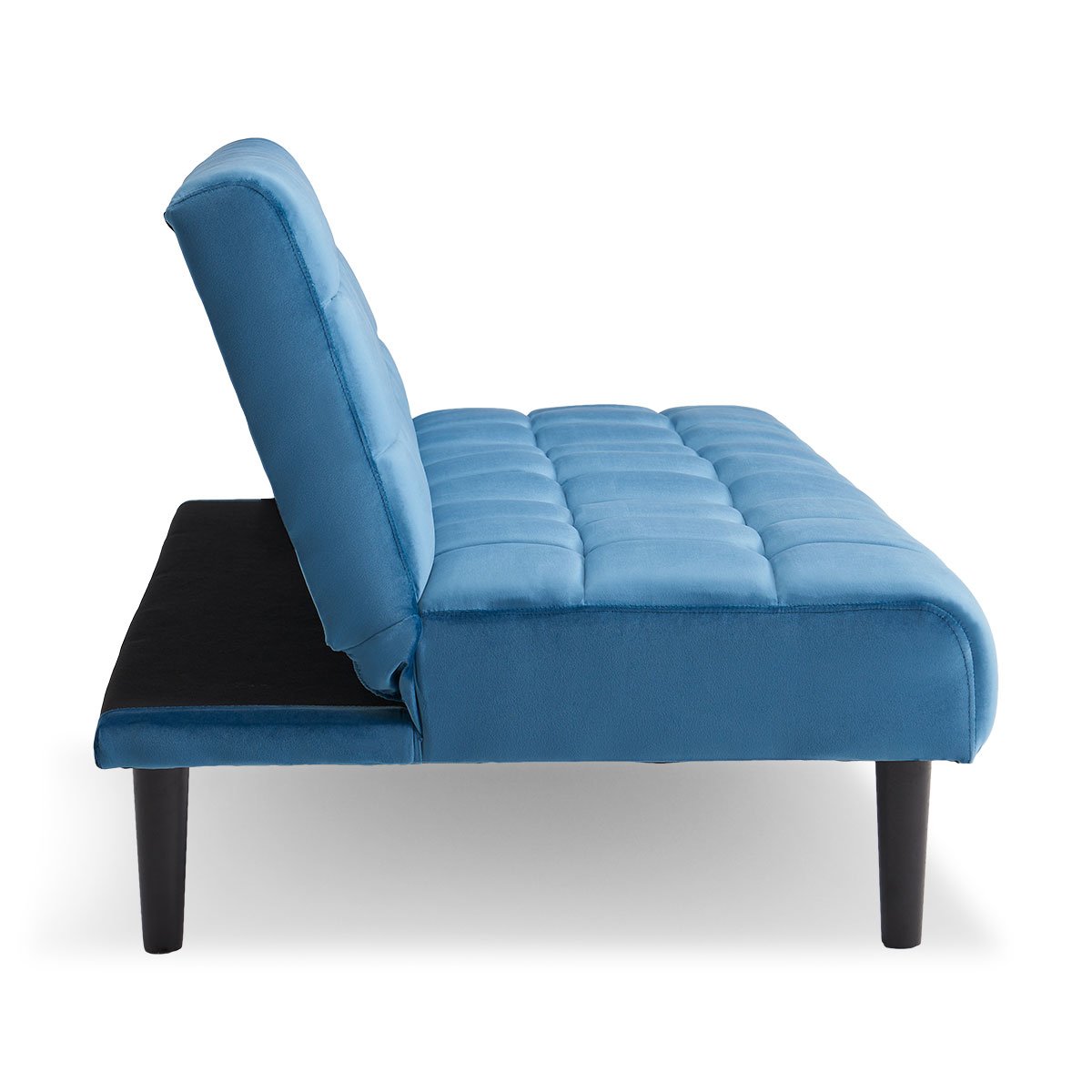 indoor furniture Suede Fabric Sofa Bed Furniture Lounge Seat Blue