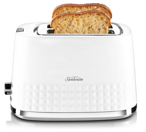 SUNBEAM DIAMOND COLLECTION 2 SLICE TOASTER (WHITE)