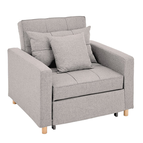 Suri 3-in-1 Convertible Sofa Chair Bed by - Khaki