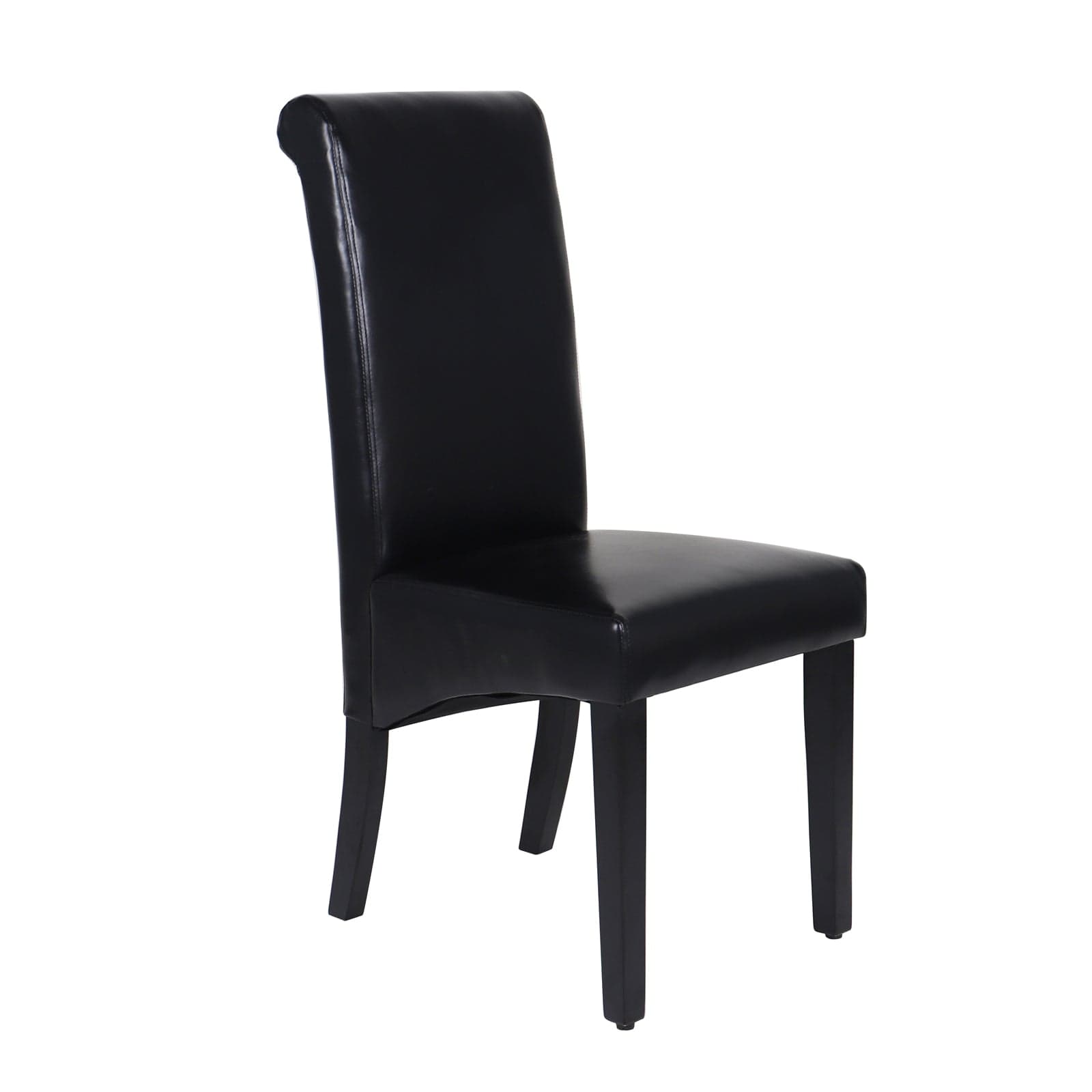 Swiss Wooden Dining Chairs Black 2x