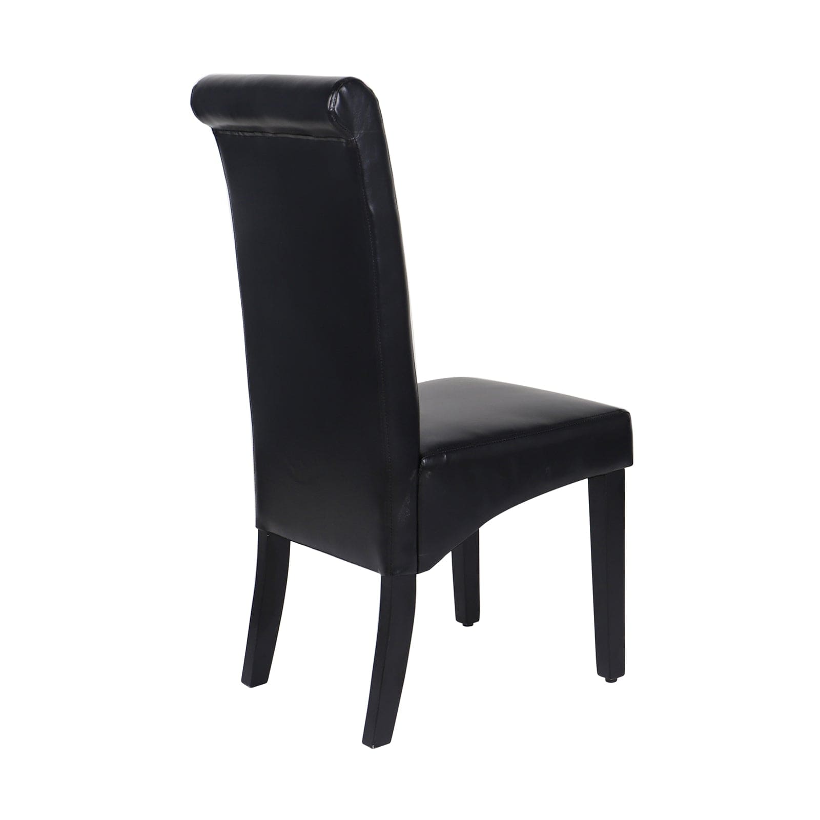 Swiss Wooden Dining Chairs Black 2x