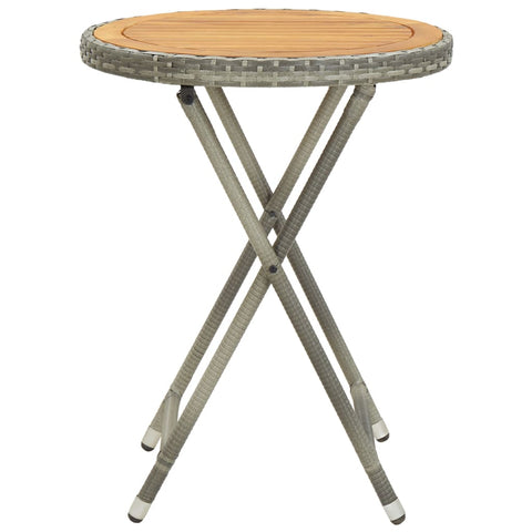 Tea Table Grey 60 cm Solid Acacia Wood