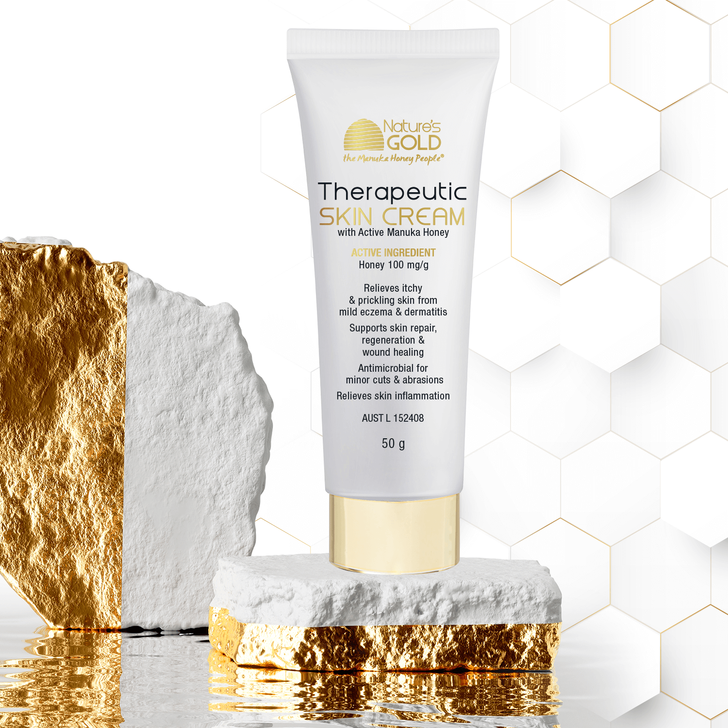 TGA listed Therapeutic Skin Cream with Manuka Honey