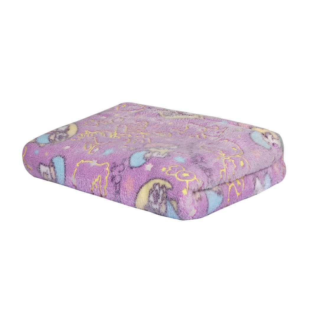 Throw Blanket Soft Warm Large Sofa Flannel Glow in the Dark Medium