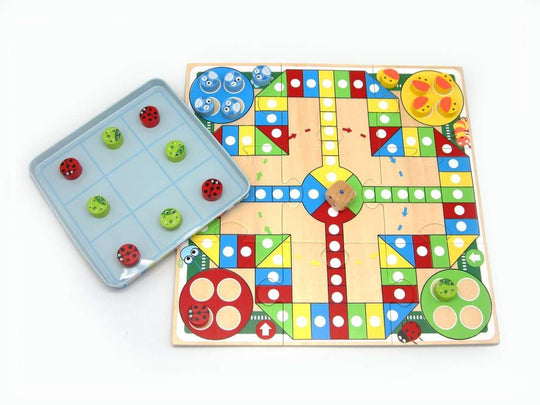 toys for infant Tin Box Game - Ludo&Tictactoe