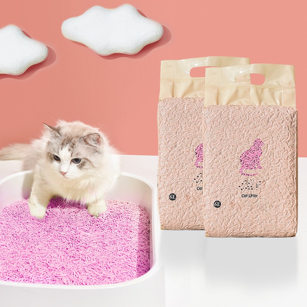 Cat Litter Tofu cat litter 6l edible crystals peach x8