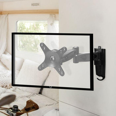 Traderight Caravan LCD TV Bracket Adjustable Dual Arm Wall Mounted
