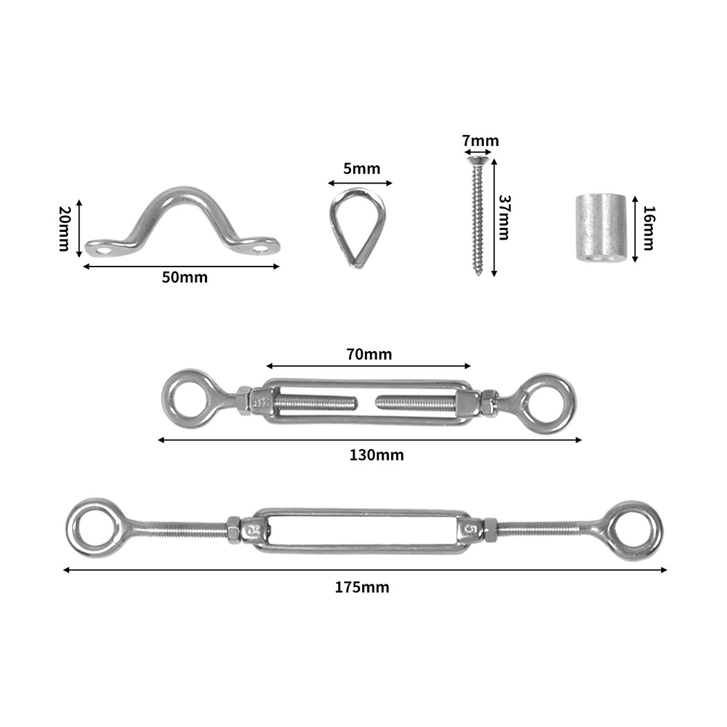 Tools Kit Traderight Wire Rope DIY Balustrade Kit