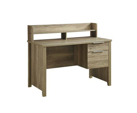 Study Desk With 2 Drawers Natural Wood Like Mdf Office Desk Table