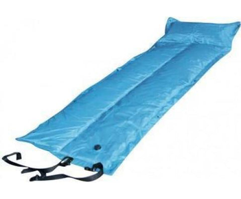Camping Trailblazer Self-Inflatable Foldable Air Mattress With Pillow - LIGHT BLUE