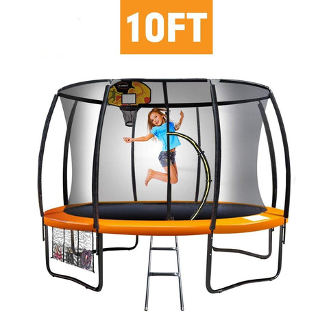 Trampoline 10ft with  Basket ball set