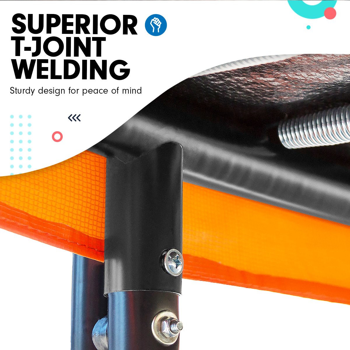 trampolines Trampoline 12 ft with  Roof-Orange