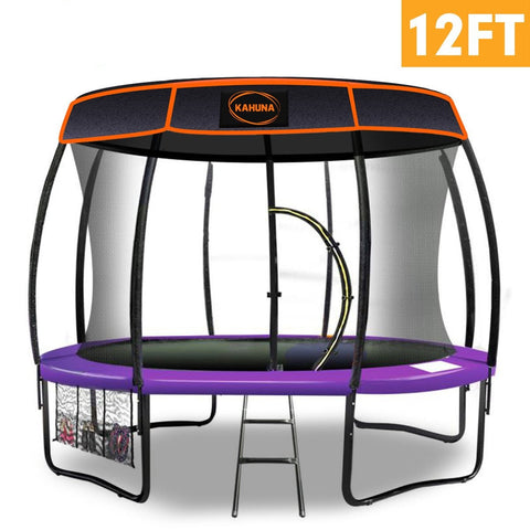 trampolines Trampoline 12 ft with  Roof-Purple