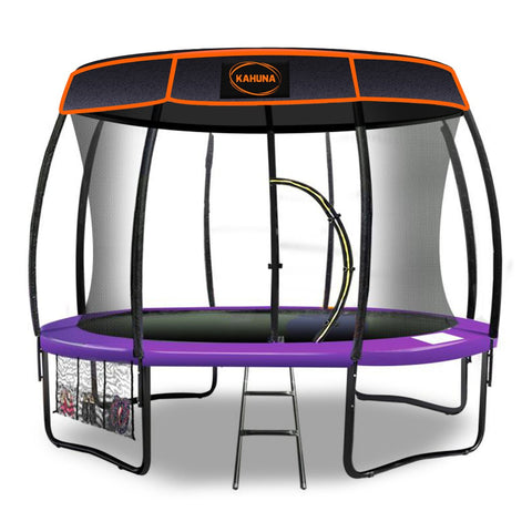 Trampoline 12 ft with  Roof-Purple