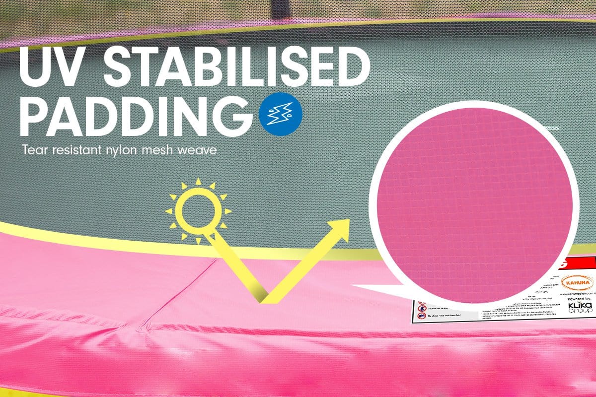 Trampoline 8 Ft With Roof - Pink