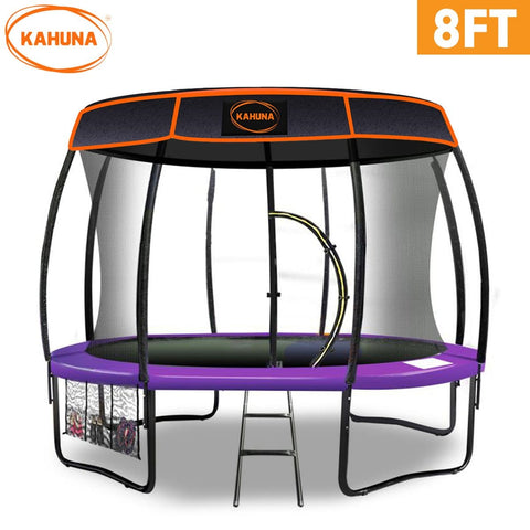 Trampoline 8 Ft With  Roof- Purple