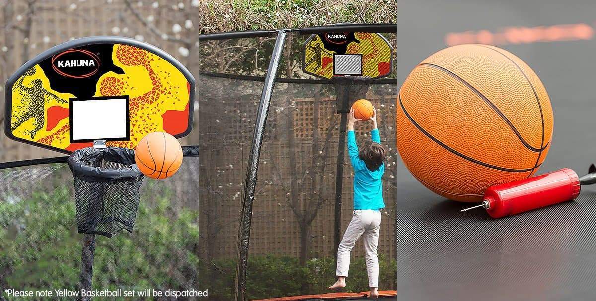 Trampoline Basketball Backboard Hoop Set
