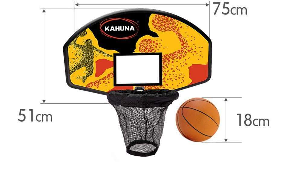 Trampoline Basketball Backboard Hoop Set