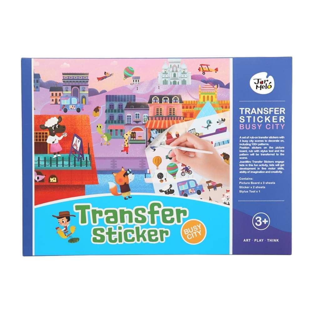 toys for above 3 years above Transfer Sticker Scenes Set - Busy City