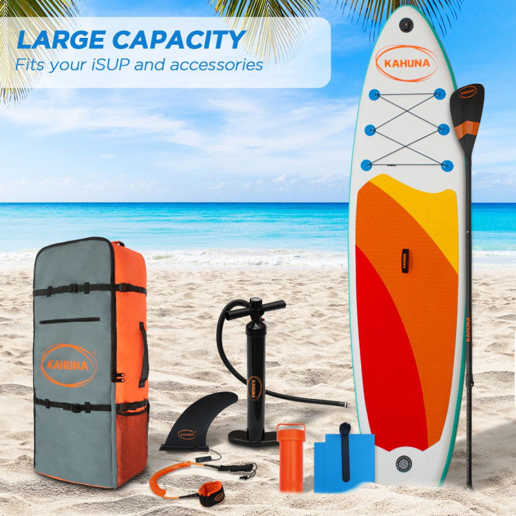Travel bag for inflatable stand up paddle isup boards