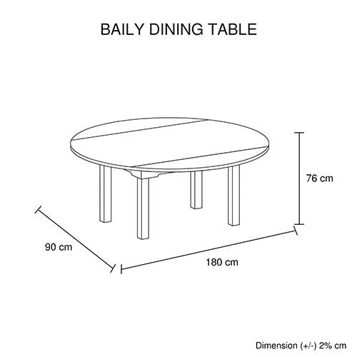 Dining Trendy Dining Table Black & White