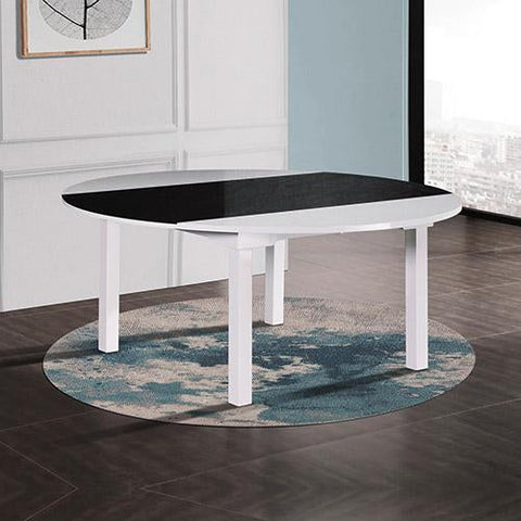 Dining Trendy Dining Table Black & White