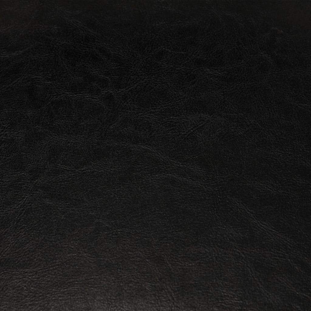 Tub Chair Black Faux Leather