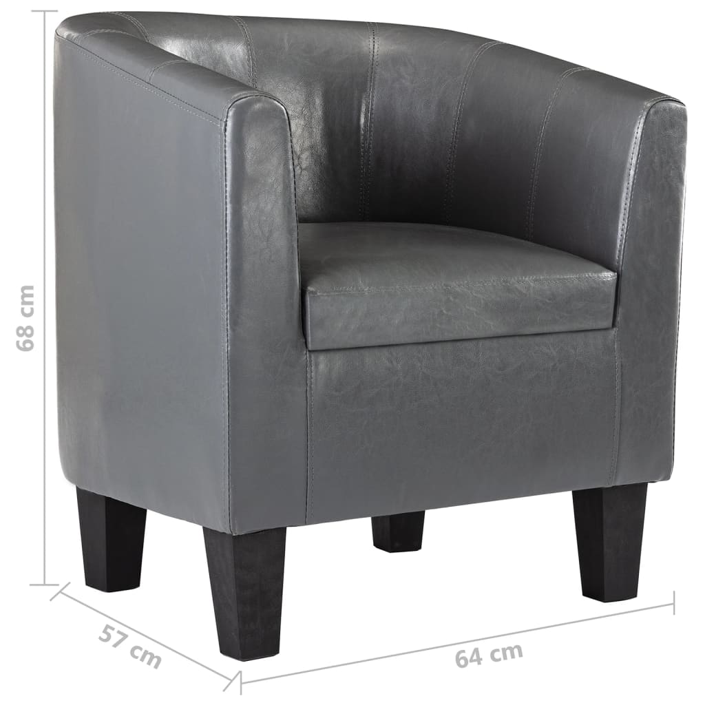 Tub Chair Grey