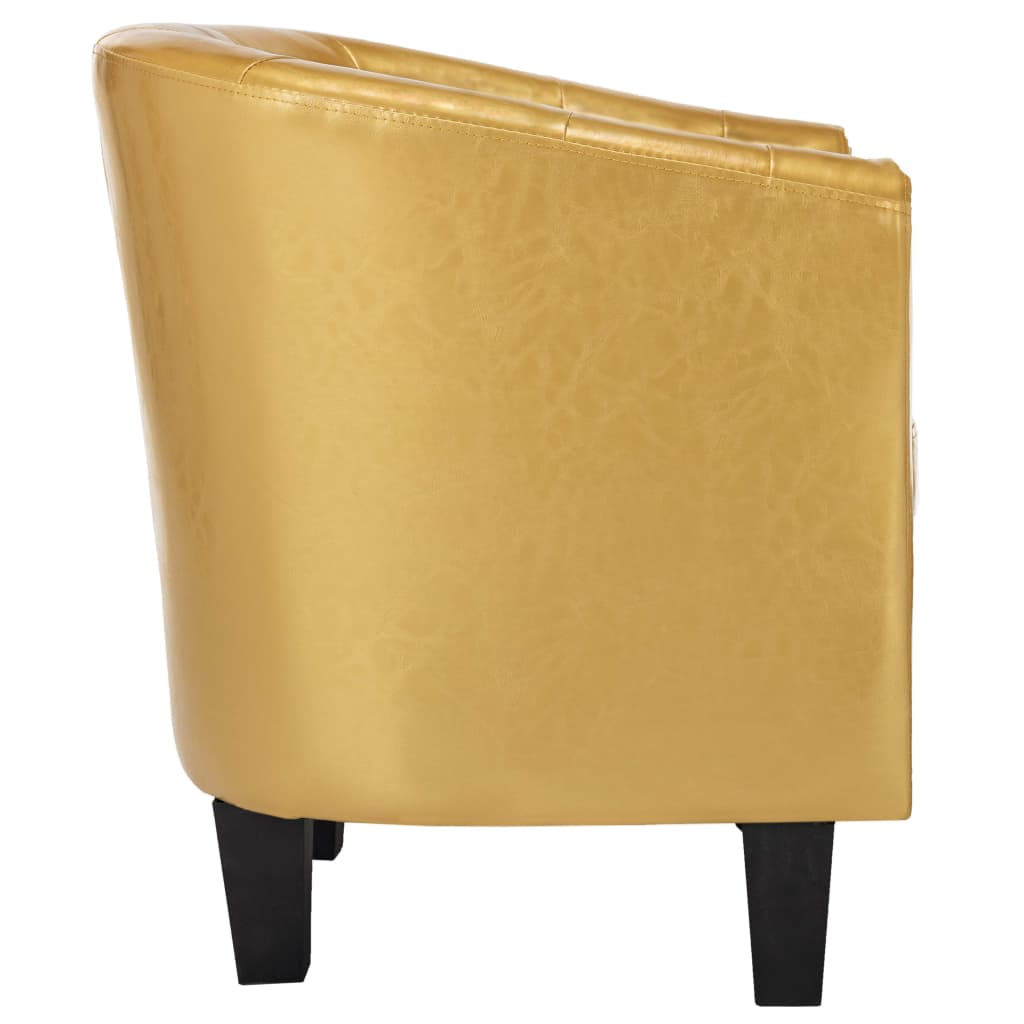 Tub Chair Shiny Gold